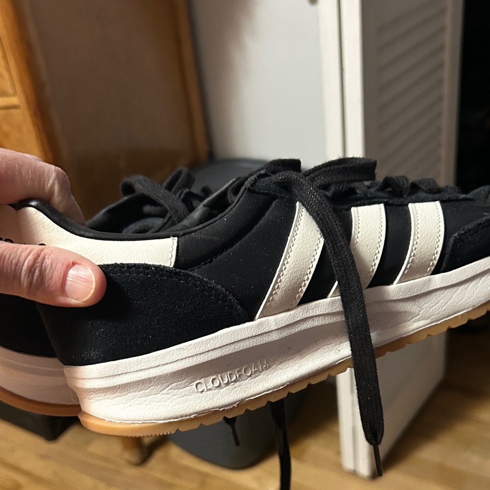 adidas Black and White Low-Top Sneakers